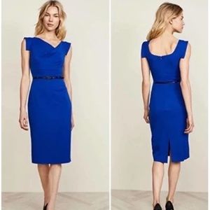 BLACK HALO Jackie O Mini Dress Cobalt Blue Shorter Length size 8